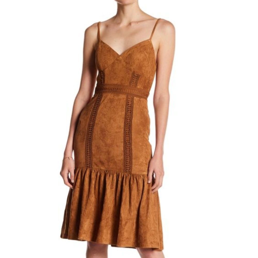 NWT A.Calin by Flying Tomato Faux Suede Dress